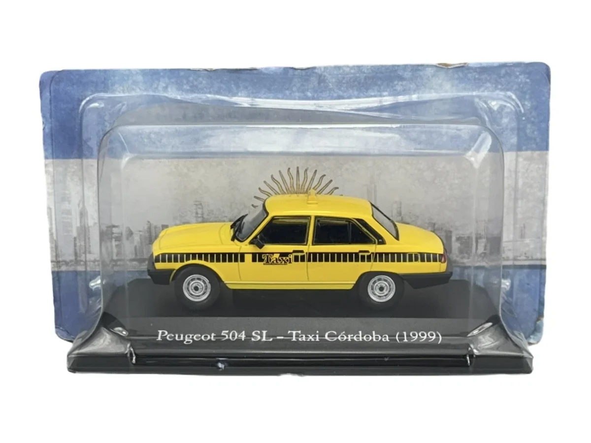 Macheta auto Peogeot 504sl Taxi Cordoba 1999 Galben 1:43 Altaya - imagine 2