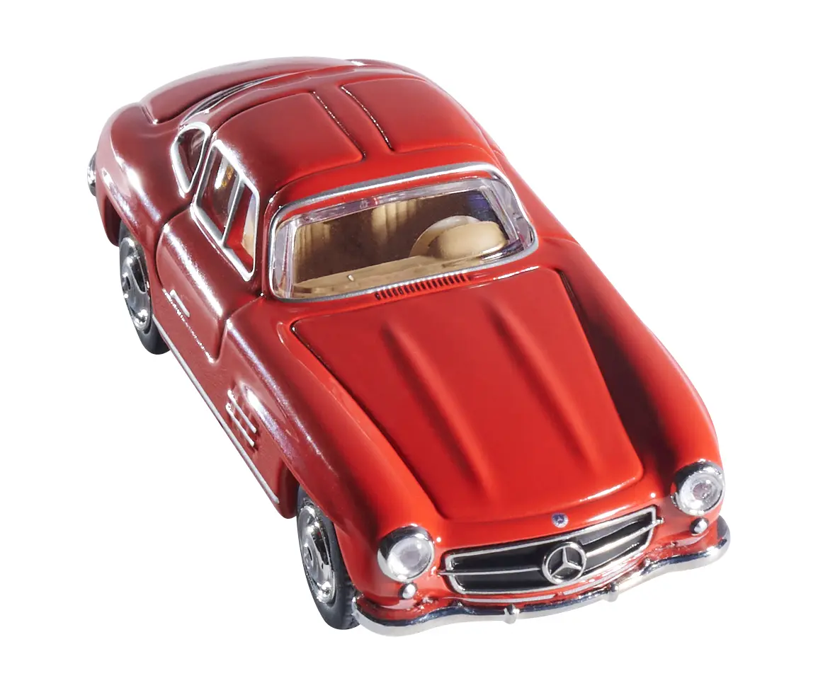 Macheta auto Mercedes Benz 300 SL Gullwing Rosu 1:64 Schuco - imagine 3