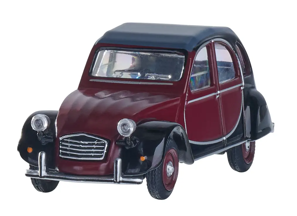 Macheta auto Citroen 2CV Charlsten Visiniu 1:64 Schuco - imagine 2