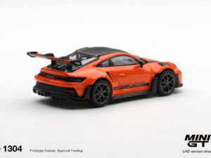 Precomanda macheta auto Porsche 911 (992) GT3 RS  Weissach Package Gulf Orange 1:64 Mini GT (MGT01304-L)