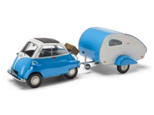 Macheta auto BMW Isetta cu Trailer 1:18 Dealer Edition Minichamps