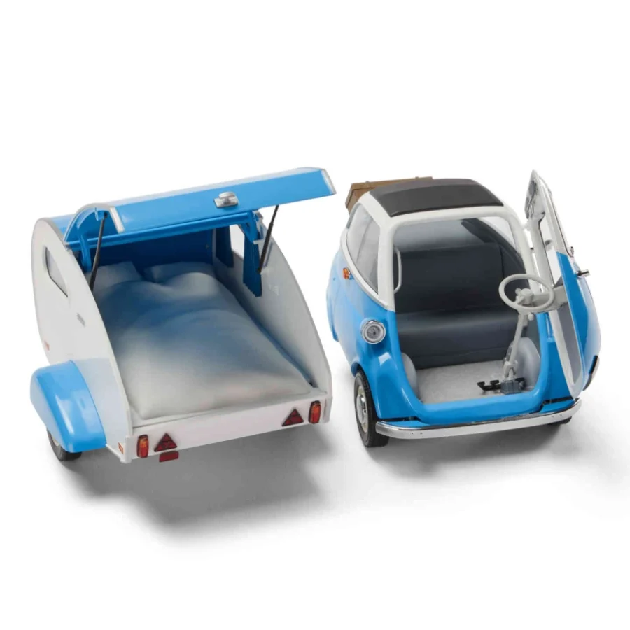 Macheta auto BMW Isetta cu Trailer 1:18 Dealer Edition Minichamps - imagine 3