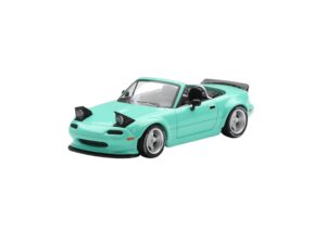 Precomanda macheta auto Mazda MX-5 (NA) Pandem Mint Green 1:64 Mini GT (MGT01249-L)