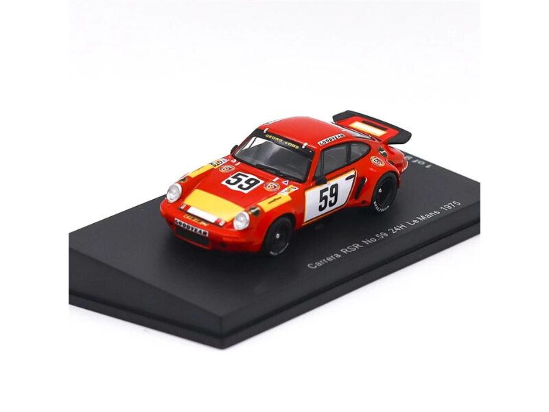 Macheta auto Porsche 911 Carrera RSR No.59 24H Le Mans 1975 T. Schenken - H. Ganley 1:64 Spark