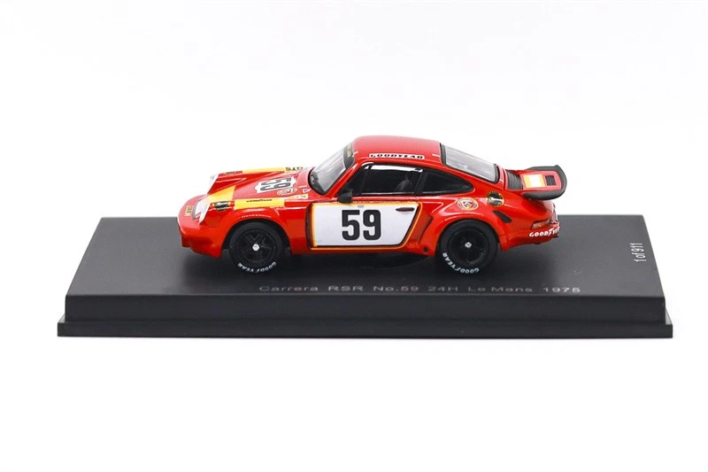 Macheta auto Porsche 911 Carrera RSR No.59 24H Le Mans 1975 T. Schenken - H. Ganley 1:64 Spark - imagine 4