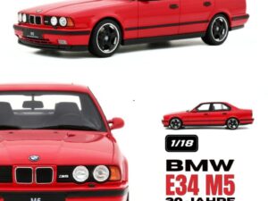 Precomanda macheta auto Bmw E34 M5 20 Jahre Mugello Red 274 1992  1:18 OTTO Models (OT1247)