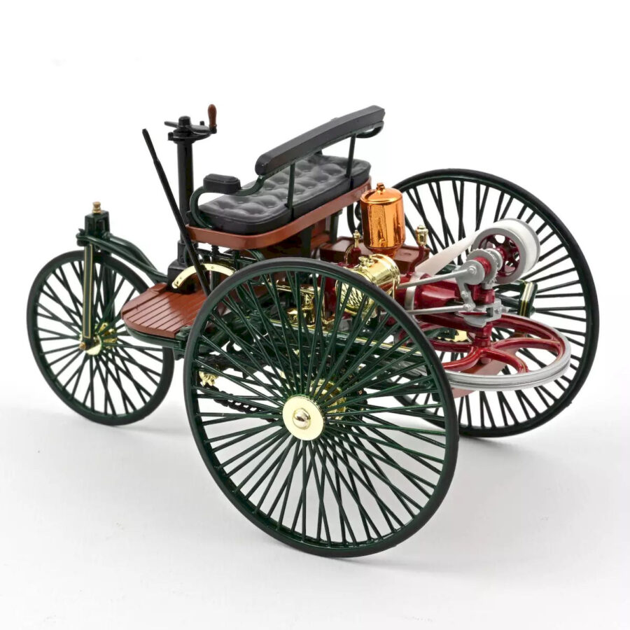 Macheta auto Benz Patent-Motorwagen 1886 Green 1:18 Norev - imagine 2