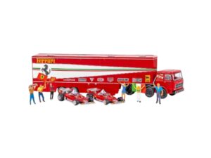 Macheta auto Fiat 691 T Renntransport-SZ Set 1977 Ferrari 1:87 BREKINA