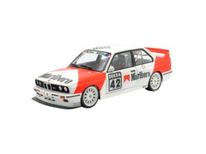 Macheta auto BMW M3 (E30) Marlboro BMW Dealerteam #42 Cor Euser DTM Zolder 1991 1:18 WERK83