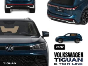 Precomanda macheta auto Volkswagen Tiguan E Tsi R-Line Nightshade Blue Metallic 2024  1:18 OTTO Models (OT1390)