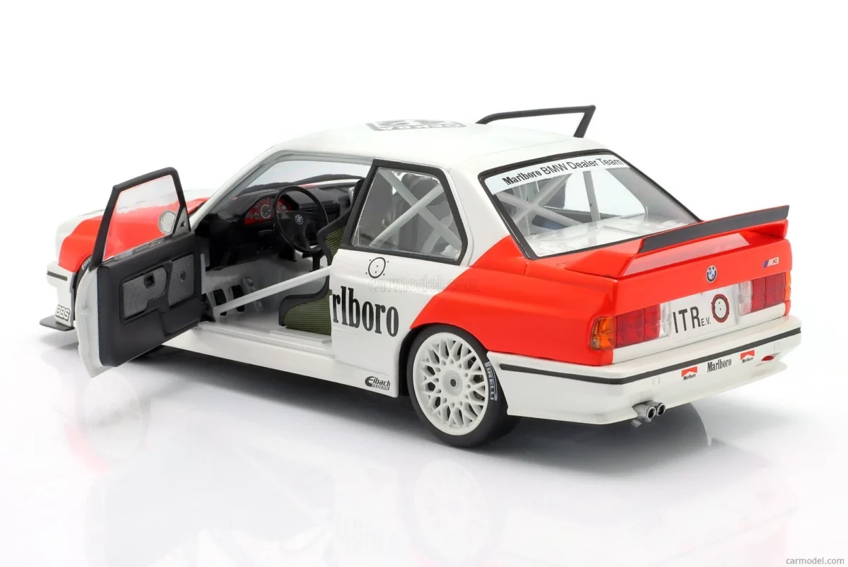 Macheta auto BMW M3 (E30) Marlboro BMW Dealerteam #42 Cor Euser DTM Zolder 1991 1:18 WERK83 - imagine 2