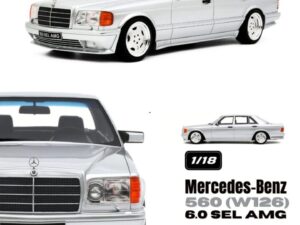 Precomanda macheta auto Mercedes-Benz 560 (W126) 6.0 Sel Amg Brilliant Silver 1989  1:18 OTTO Models (OT1251)