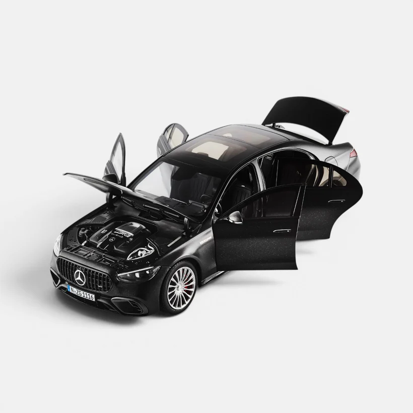 Macheta auto Mercedes-AMG S 63e Negru 1:18 NZG - imagine 4
