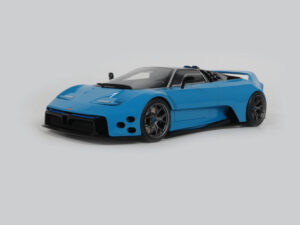 Precomanda macheta auto Bugatti KHYZYL SALEEM EB110K FRENCH RACING BLUE 2025 1:18 GT Spirit (GT622)