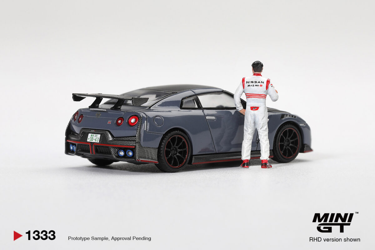 Precomanda macheta auto Nissan Gtr R35 Nismo Tsukuba With Matsuda Figure Tsugio Matsuda 2024 1:64 Mini GT (MGT01333-R) - imagine 2