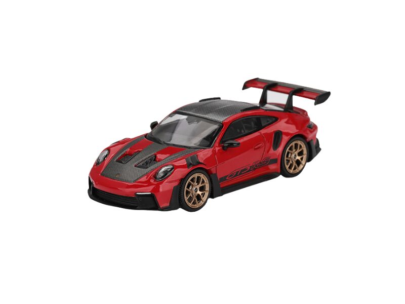 Macheta auto Porsche 911 (992) Gt3 Guards Red Weissach Package 2022 1:64 Mini GT (MGT01060)