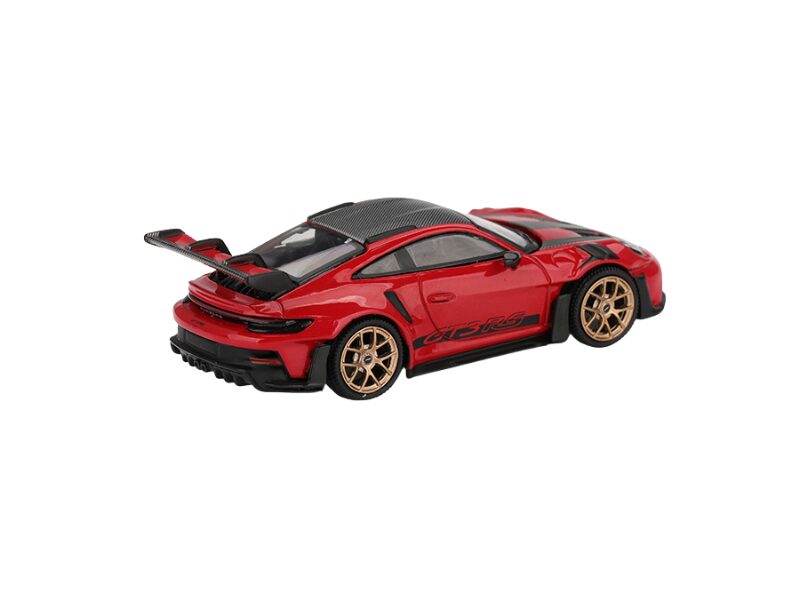 Macheta auto Porsche 911 (992) Gt3 Guards Red Weissach Package 2022 1:64 Mini GT (MGT01060) - imagine 3
