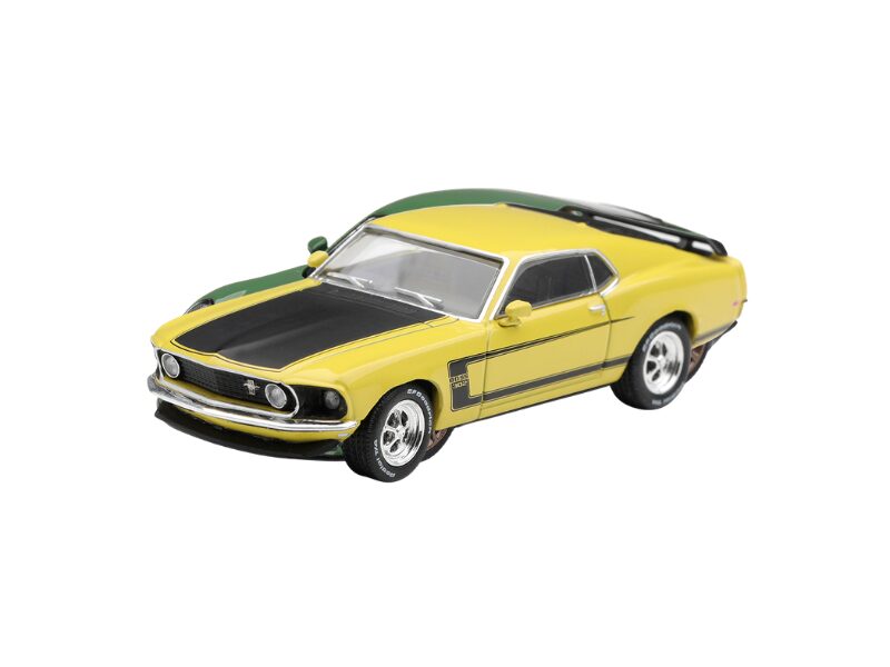 Precomanda macheta auto Ford Mustang Boss 302 Bright Yellow 1969 1:64 Mini GT (MGT01342-L)
