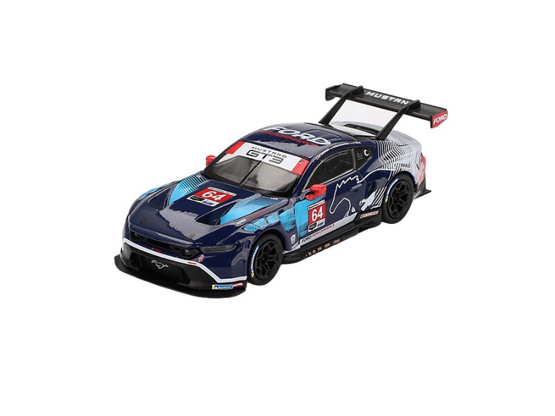 Macheta auto Ford Mustang Gt3 #64 Ford Multimatic Motorsports Daytona 24 Hrs 2024 1:64 Mini GT (MGT00898-L)