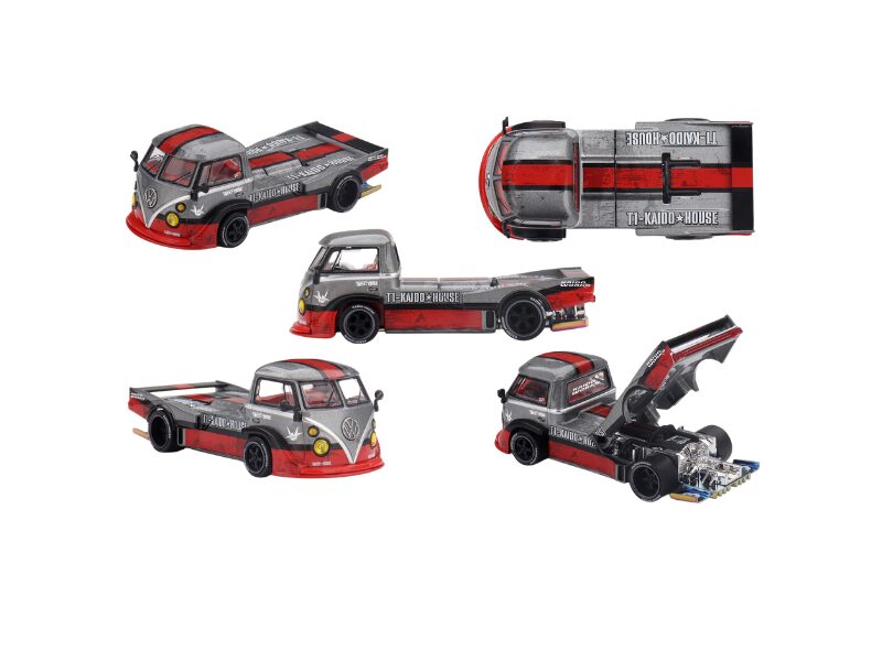 Precomanda macheta auto Volkswagen T1 Pickup Street Battle Spec V1 1972 Kaido Mini GT (KHMG292)