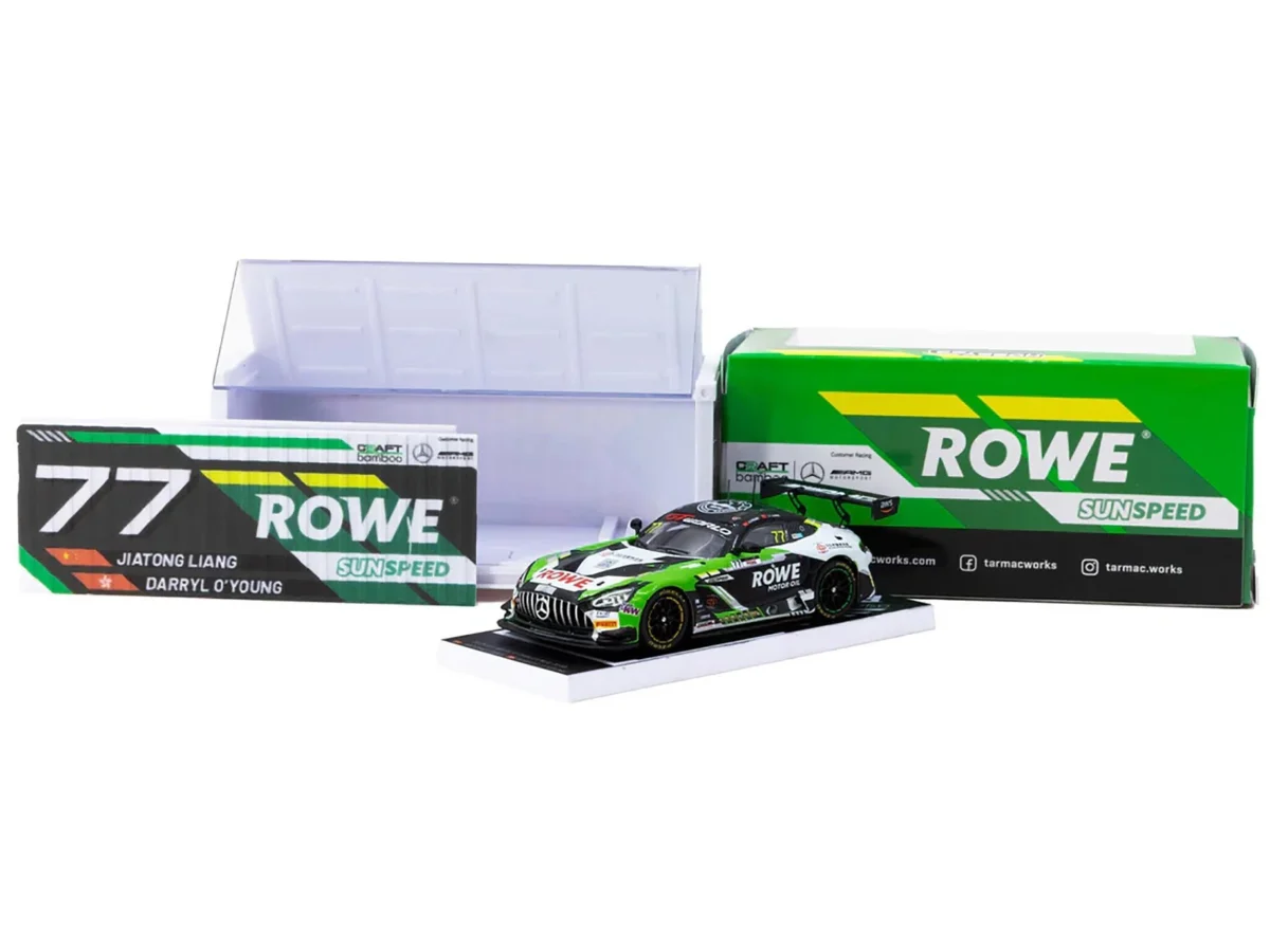 Macheta auto Mercedes-Benz Amg Gt3 Green #77 World Challenge Asia 2025 1:64 Tarmac Works - imagine 3