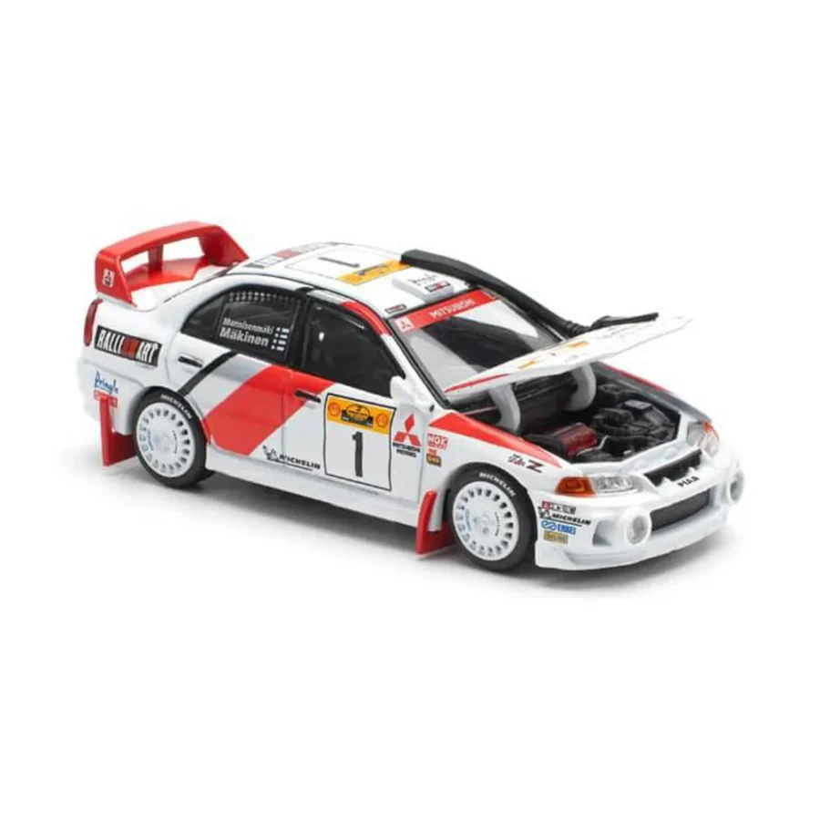 Macheta auto Mitsubishi Lancer Evolution Iv #1 Safari Rally Kenya 1998 1:64 Pop Race - imagine 2