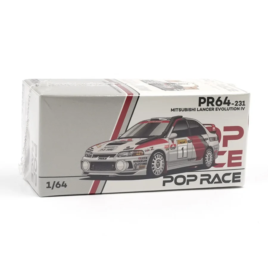 Macheta auto Mitsubishi Lancer Evolution Iv #1 Safari Rally Kenya 1998 1:64 Pop Race - imagine 3