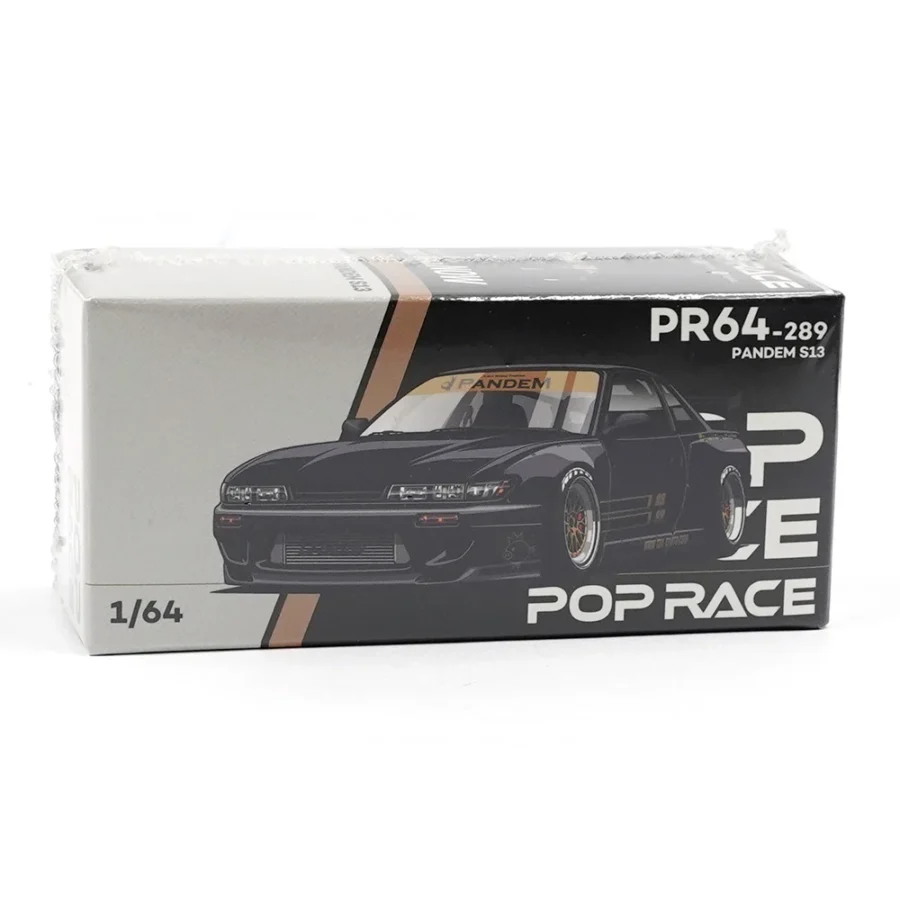 Macheta auto Nissan Pandem S13 Black 1:64 Pop Race - imagine 3