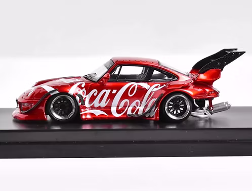 Macheta auto Porsche Rwb 993 Coca-Cola 1:64 Street Weapon - imagine 3