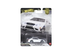 Macheta auto Mercedes Benz CLK63 Black Series 2008 Alb 1:64 Hot Wheels