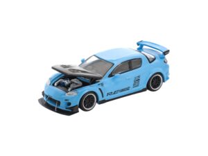 Macheta auto Mazda Rx-8 Re-Amemiya Light Blue 1:64 Pop Race