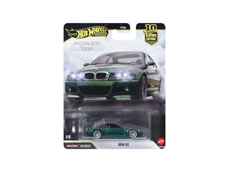 Macheta auto BMW M3 E46 Verde 1:64 Hot Wheels