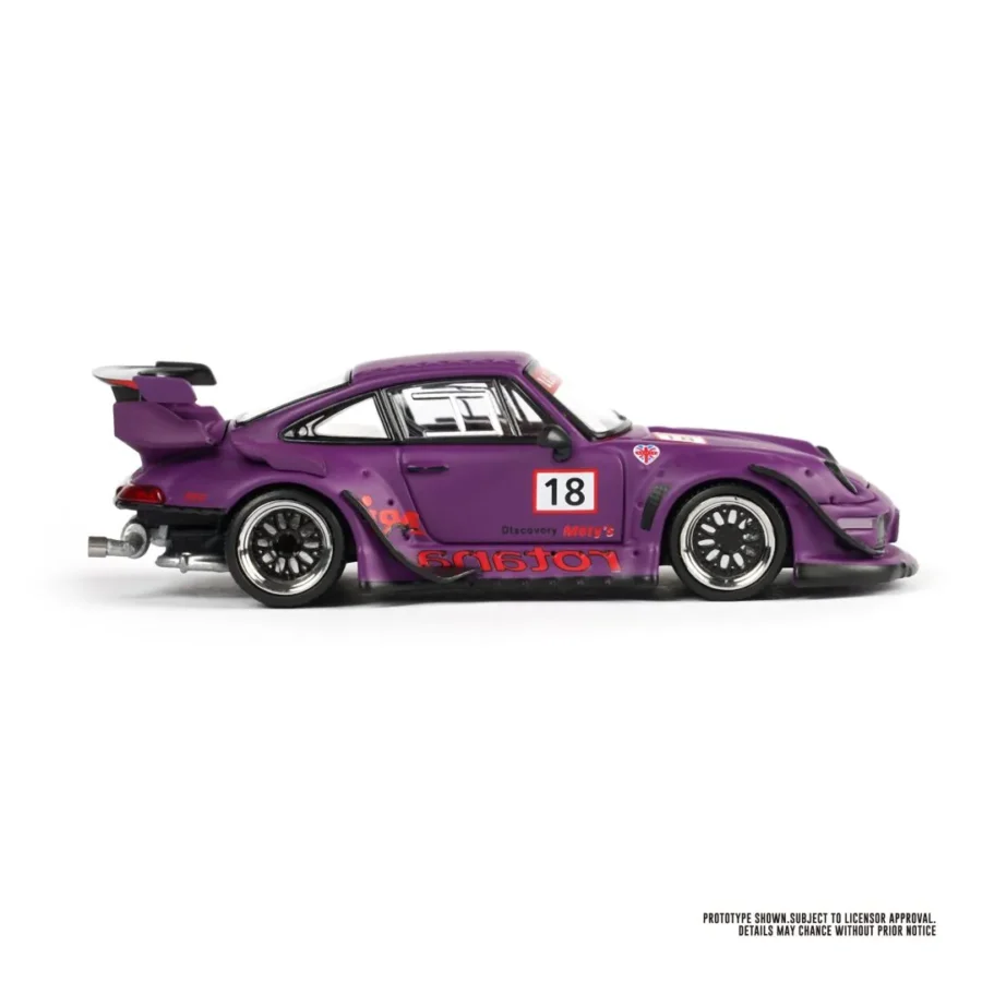 Macheta auto Porsche Rwb 993 Rotana #18 Purple 1:64 ModelModel - imagine 2