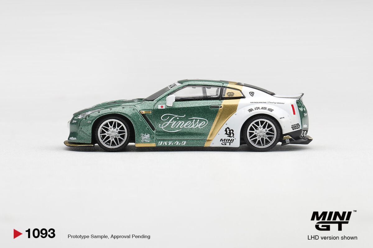 Precomanda macheta auto Nissan Gt-R R35 Lb Works Type 1 With Custom Ducktail Auto Finesse 2025 1:64 Mini GT (MGT01093-L) - imagine 2