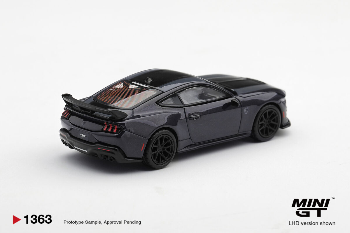 Precomanda macheta auto Ford Mustang Dark Horse Blue Ember 2025 1:64 Mini GT (MGT01363-L) - imagine 2