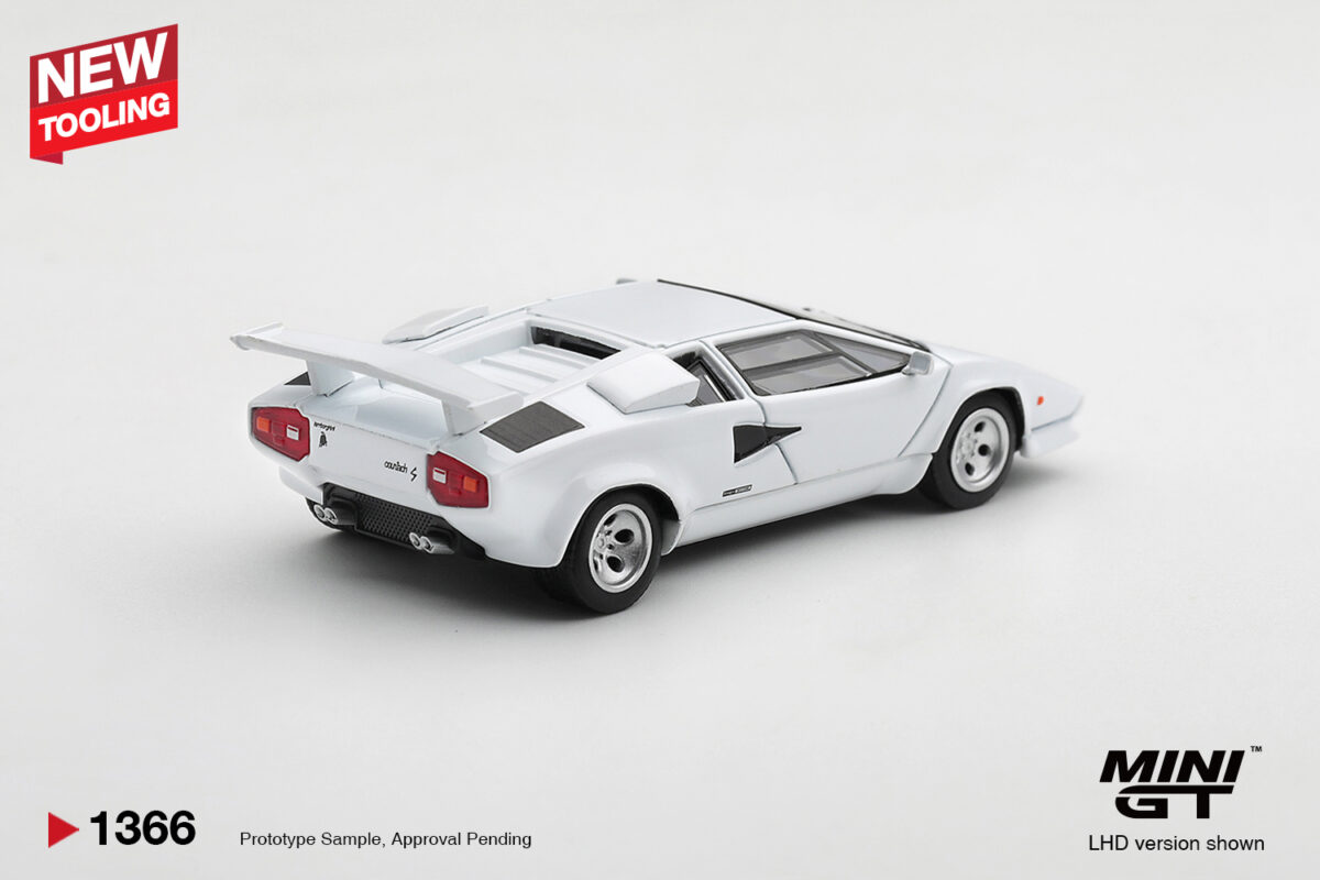 Precomanda macheta auto Lamborghini Countach Lp500s Bianco 1982 1:64 Mini GT (MGT01366-L) - imagine 3