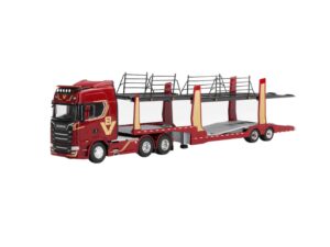 Macheta auto Scania 770S A6x4NA Car Transporter Red 1:64 Mini GT (MGT01350-L)