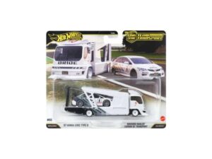 Macheta auto Team Transport Honda Civic Type-R FD2 + Kousoku hauler 1:64 Hot Wheels
