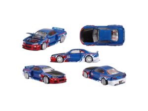 Precomanda macheta auto NISSAN SKYLINE GT-R (R34) KAIDO HOUSE FLAMES V1 1999 1:64 Mini GT (KHMG294)