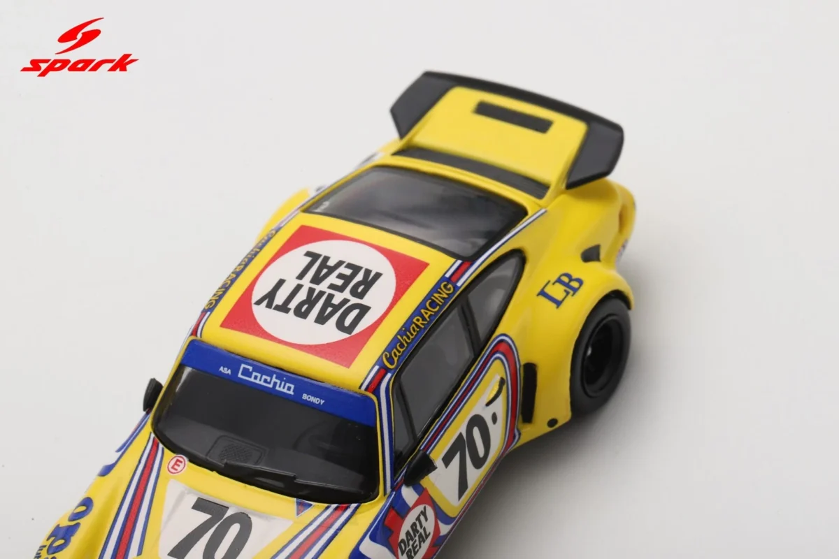 Macheta auto Porsche 911 Carrera Rsr 3.0 N°70 24h Le Mans 1974 R. Touroul - H. Cachia - D. Rua 1:64 Spark - imagine 3