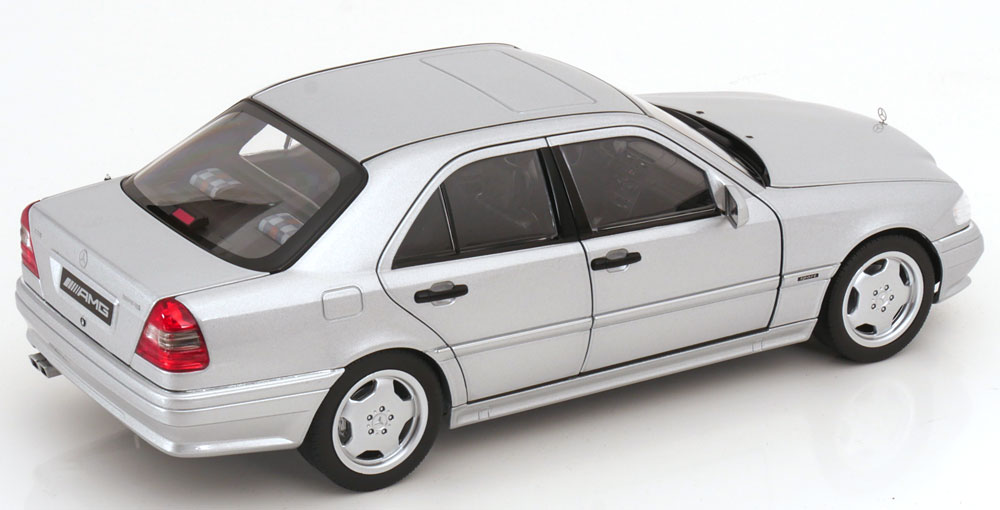 Macheta auto Mercedes C36 AMG W202 1993 Argintiu Limited Edition 1000 pcs 1:18 Norev - imagine 2