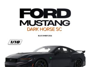 Precomanda macheta auto FORD MUSTANG DARK HORSE SC BLUE EMBER 2026 1:18 GT SPIRIT (GT627)