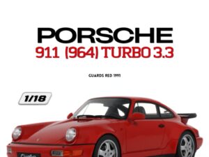 Precomanda macheta auto PORSCHE 911 (964) TURBO 3.3 GUARDS RED 1991 1:18 GT SPIRIT (GT1016)