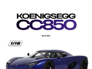 Precomanda macheta auto KOENIGSEGG CC850 BLUE 2025 1:18 GT SPIRIT (GT990)