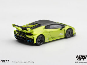 Precomanda macheta auto Lamborghini Huracan Lb★Works Lime Metallic 2023 1:64 Mini GT (MGT01379-L)