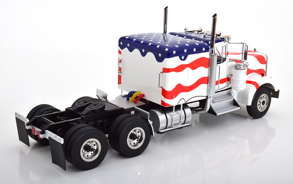 Macheta camion Kenworth W900 Stars & Stripes USA 1:18 Road Kings - imagine 5