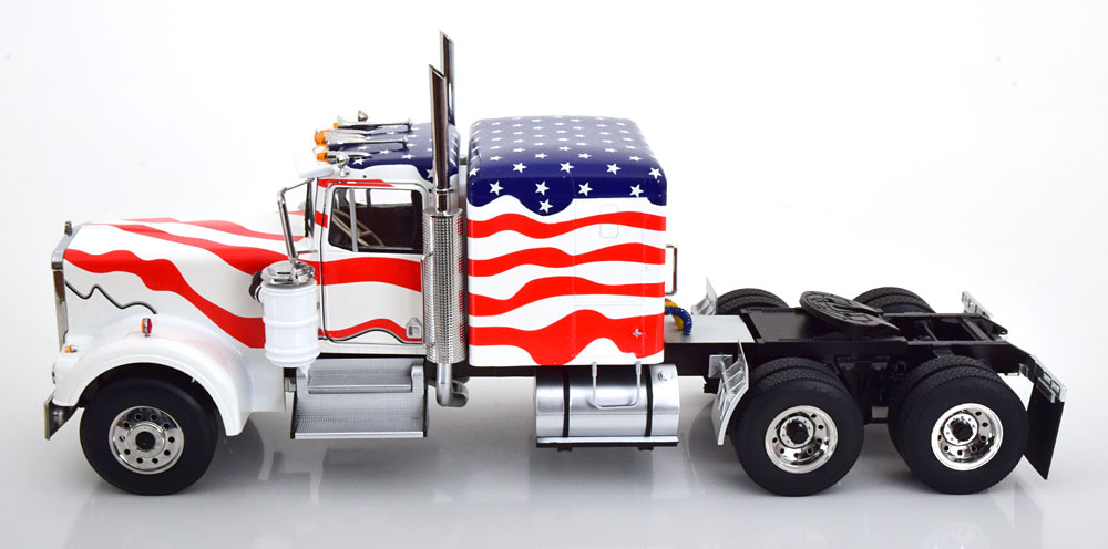 Macheta camion Kenworth W900 Stars & Stripes USA 1:18 Road Kings - imagine 4