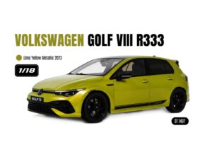 Precomanda macheta auto VOLKSWAGEN GOLF VIII R  333 LIMITED EDITION LIME  YELLOW METALLIC 2023 1:18 OTTO Models (OT1407)