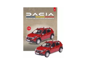 Macheta auto Dacia Sandero Stepway 2009 Rosu Revista Nr.6 1:43 Hachette
