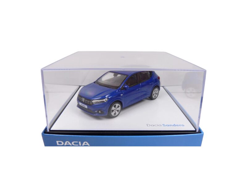 Macheta auto DACIA Sandero Bleu Iron 1:43 Norev (Dealer Edition) - imagine 2